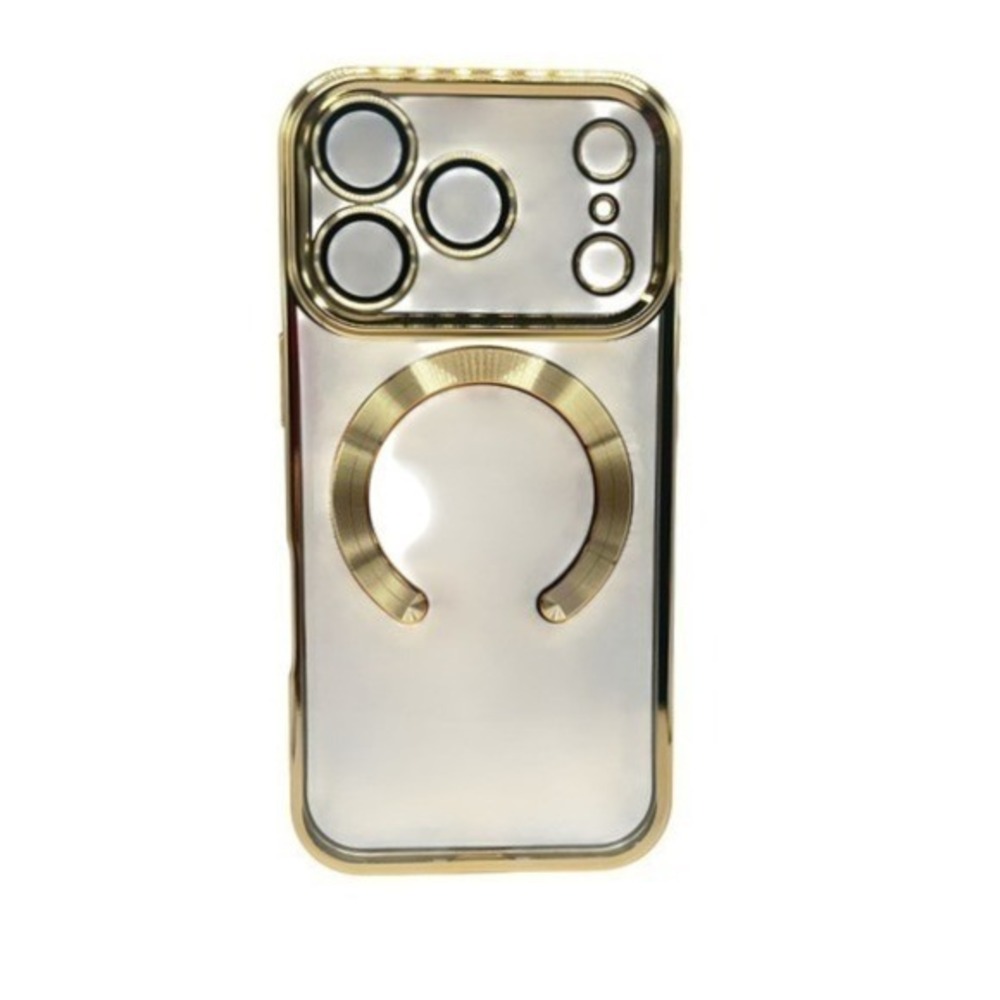 iPhone 17 Pro Max Clear Protective Case Gold Metallic *NEW*